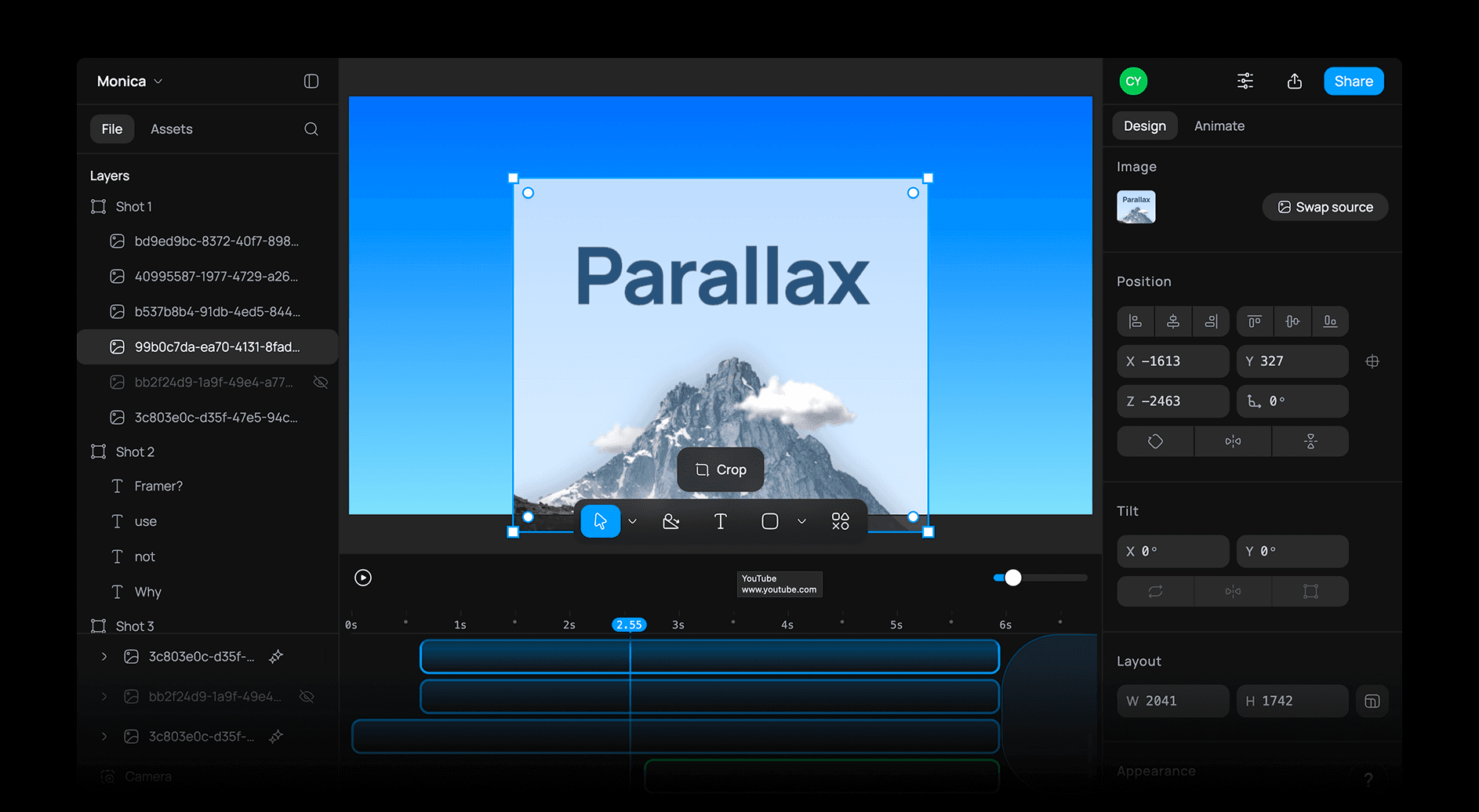 The Raylight editor with a finished scene ready to export.