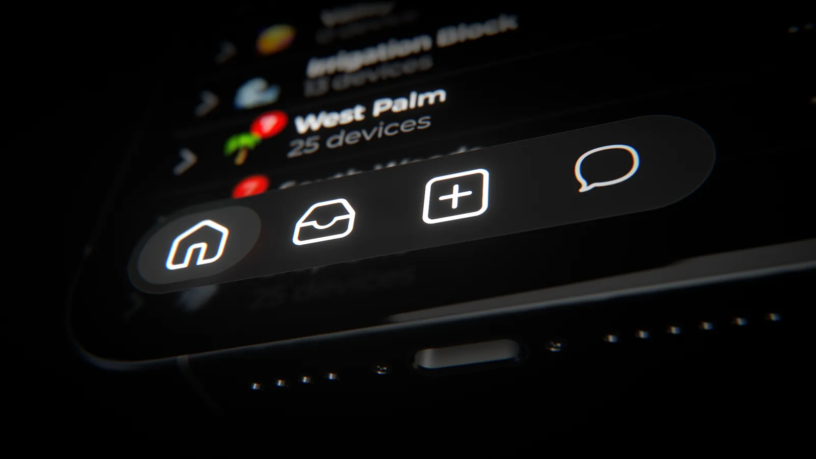 A screenshot wrapped in Raylight's 3D iPhone frame, lit from the side
